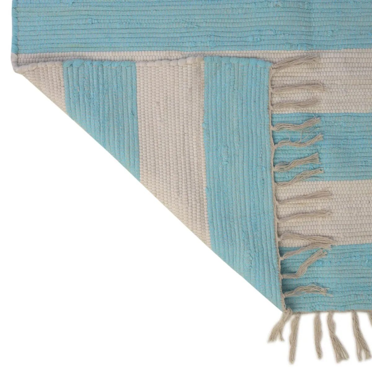 Solid/Striped Emaburn Collection Area Rug