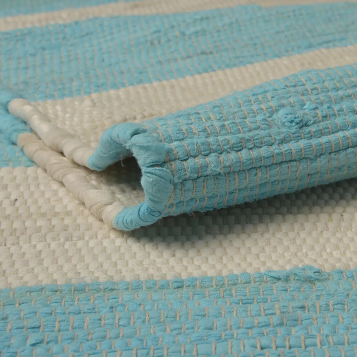 Solid/Striped Emaburn Collection Area Rug