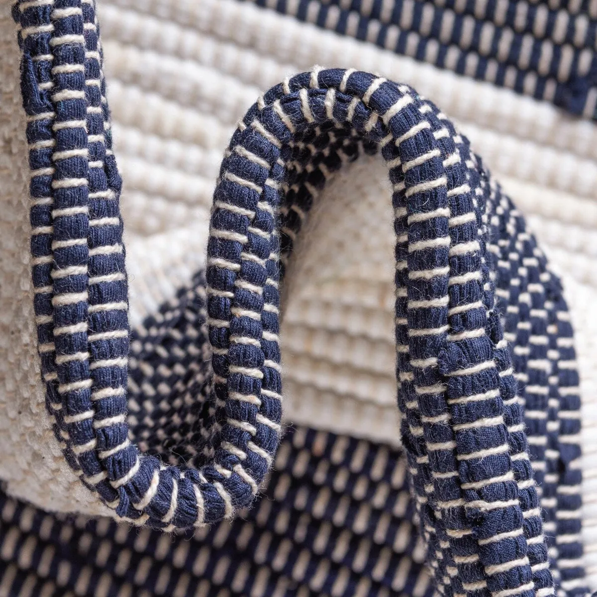 Solid/Striped Emaburn Collection Area Rug