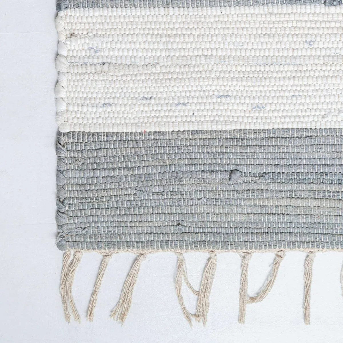 Solid/Striped Emaburn Collection Area Rug