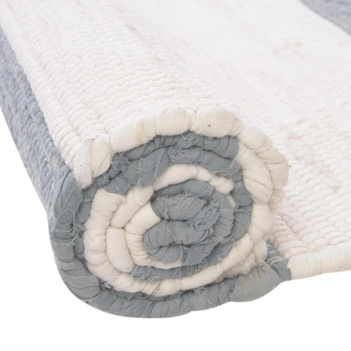 Solid/Striped Emaburn Collection Area Rug