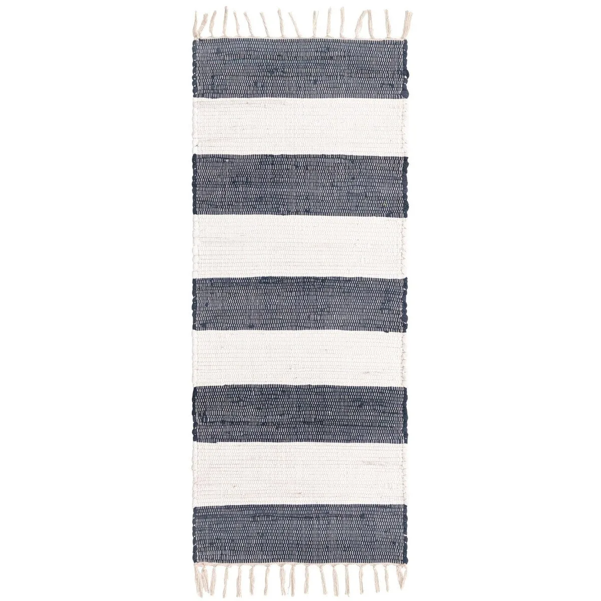 Solid/Striped Emaburn Collection Area Rug