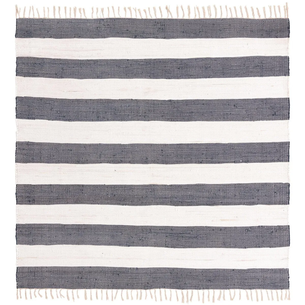 Solid/Striped Emaburn Collection Area Rug