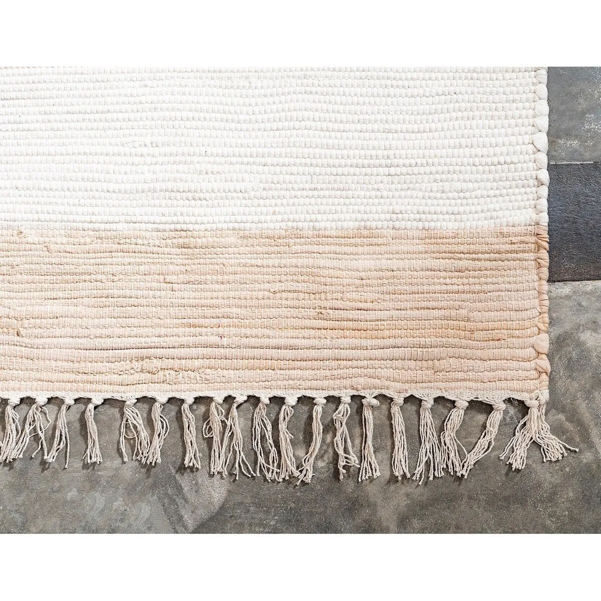 Solid/Striped Emaburn Collection Area Rug