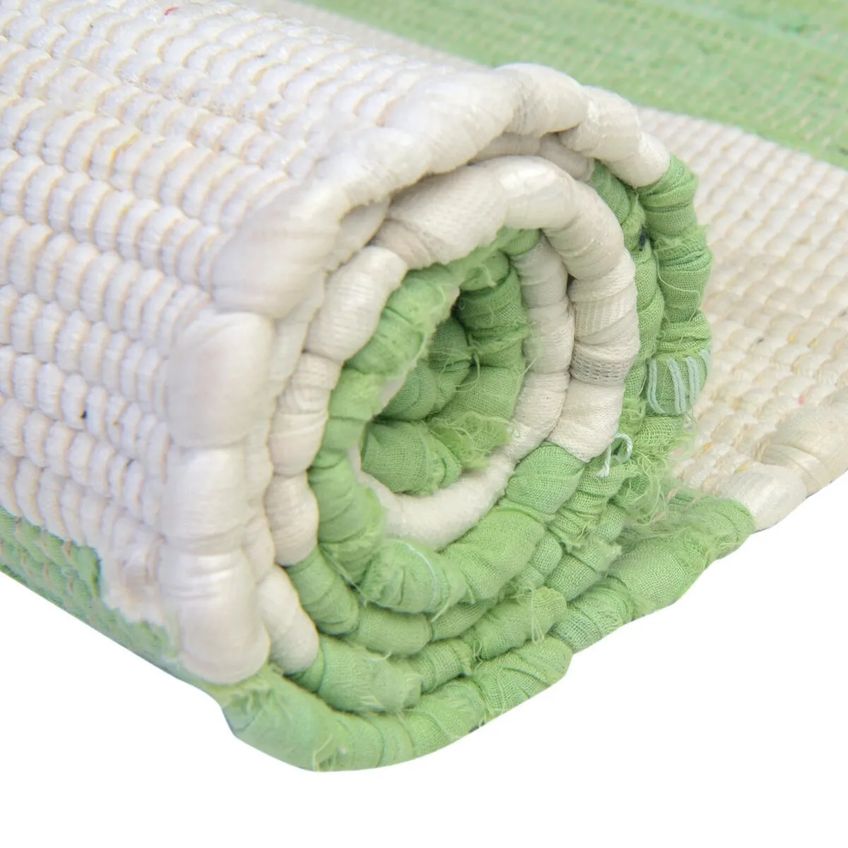Solid/Striped Emaburn Collection Area Rug