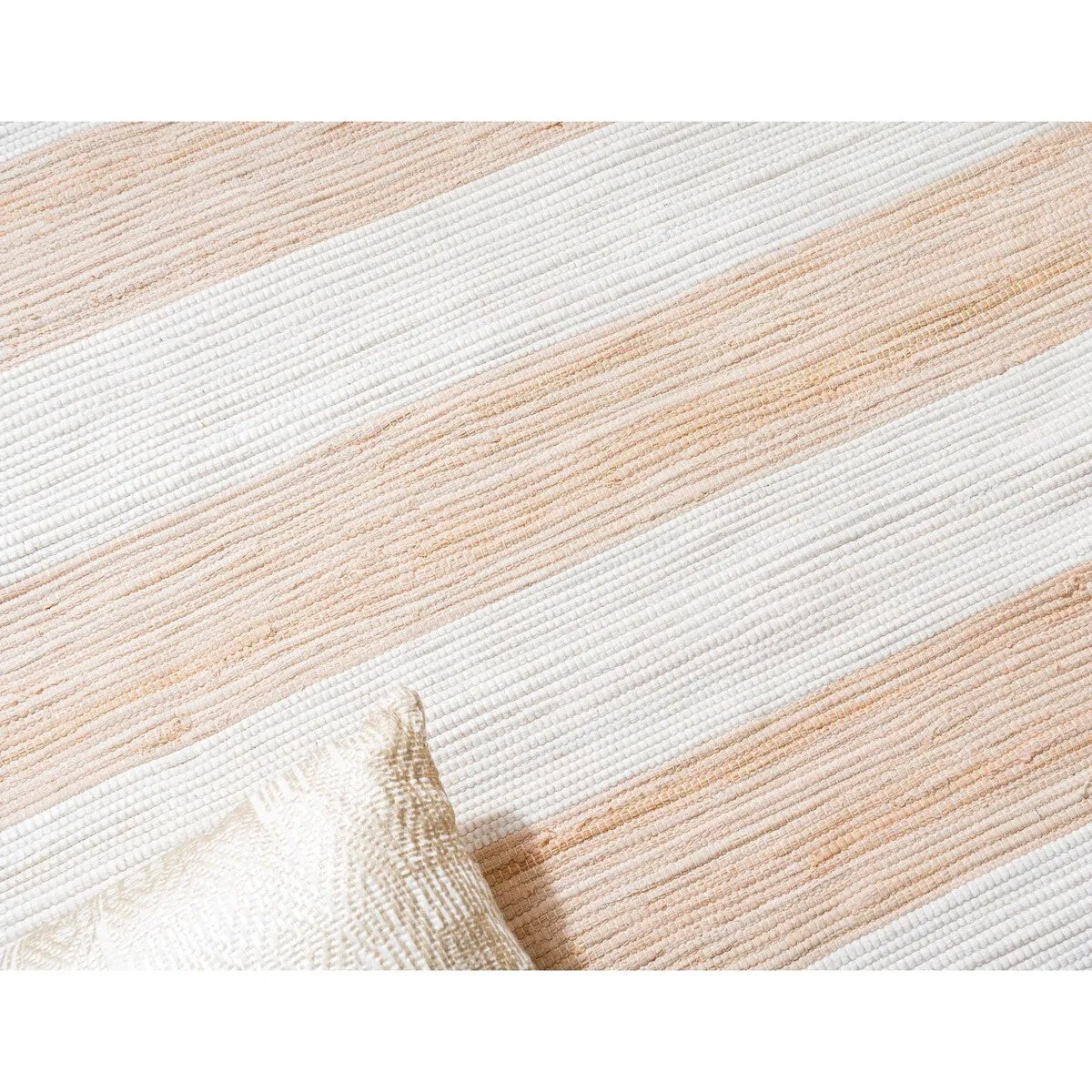 Solid/Striped Emaburn Collection Area Rug
