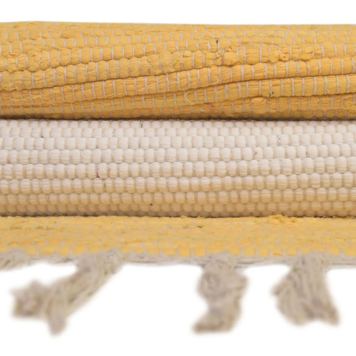 Solid/Striped Emaburn Collection Area Rug