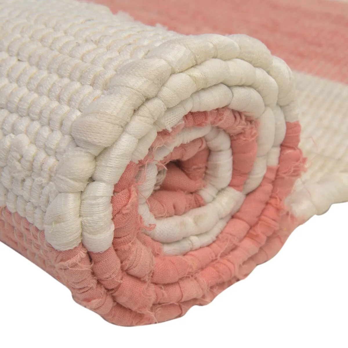 Solid/Striped Emaburn Collection Area Rug