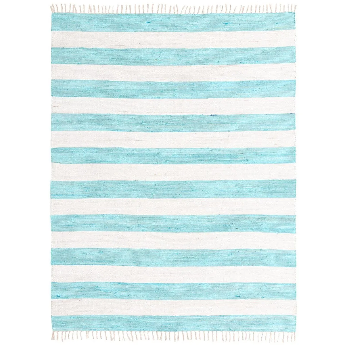 Solid/Striped Emaburn Collection Area Rug