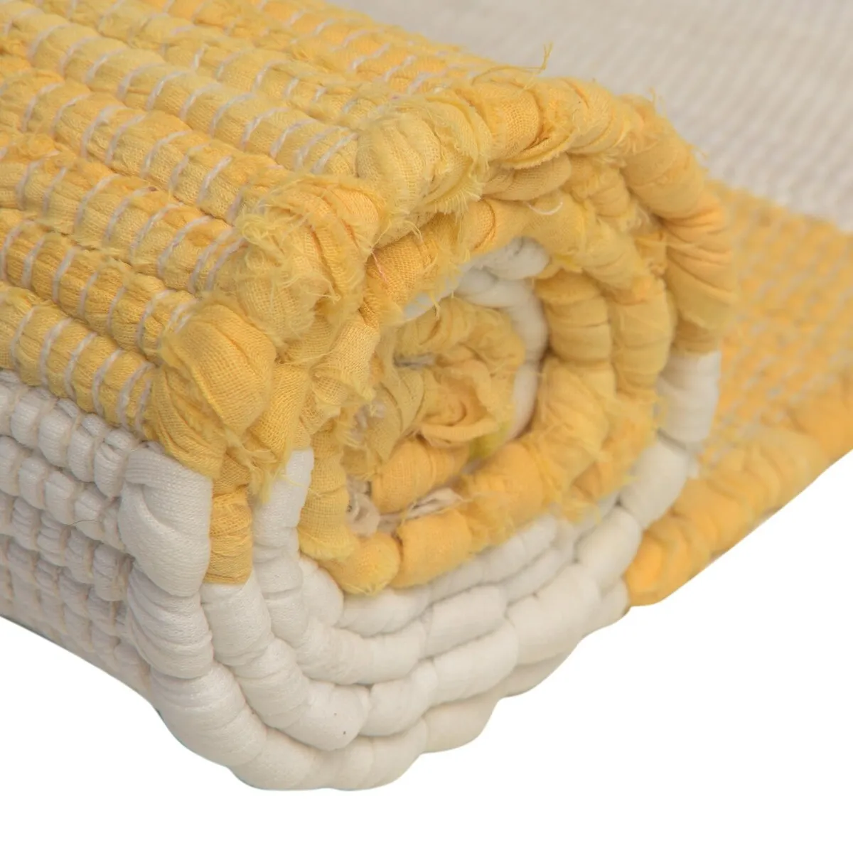Solid/Striped Emaburn Collection Area Rug
