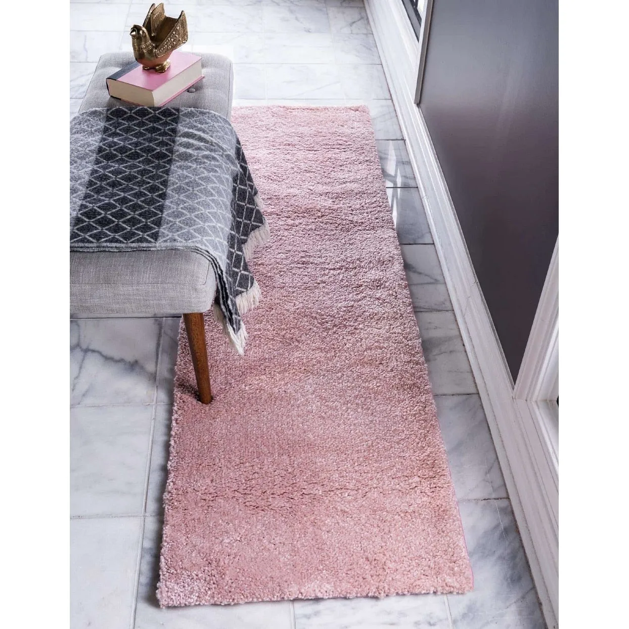 Solid/Striped Zoit Collection Area Rug