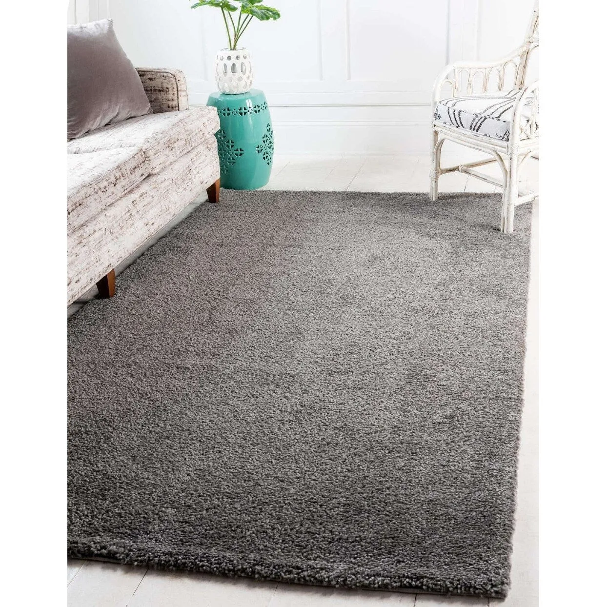 Solid/Striped Zoit Collection Area Rug