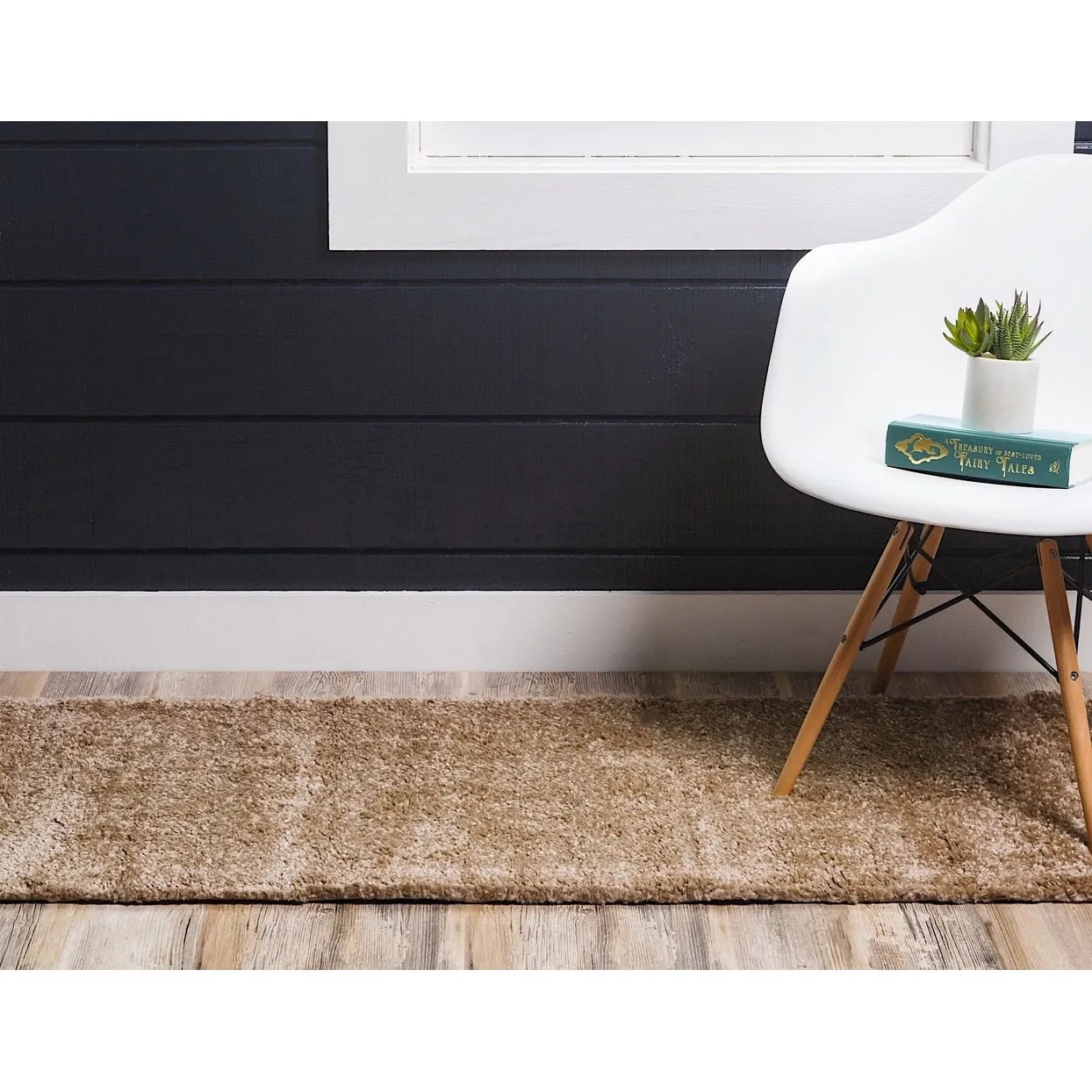 Solid/Striped Zoit Collection Area Rug