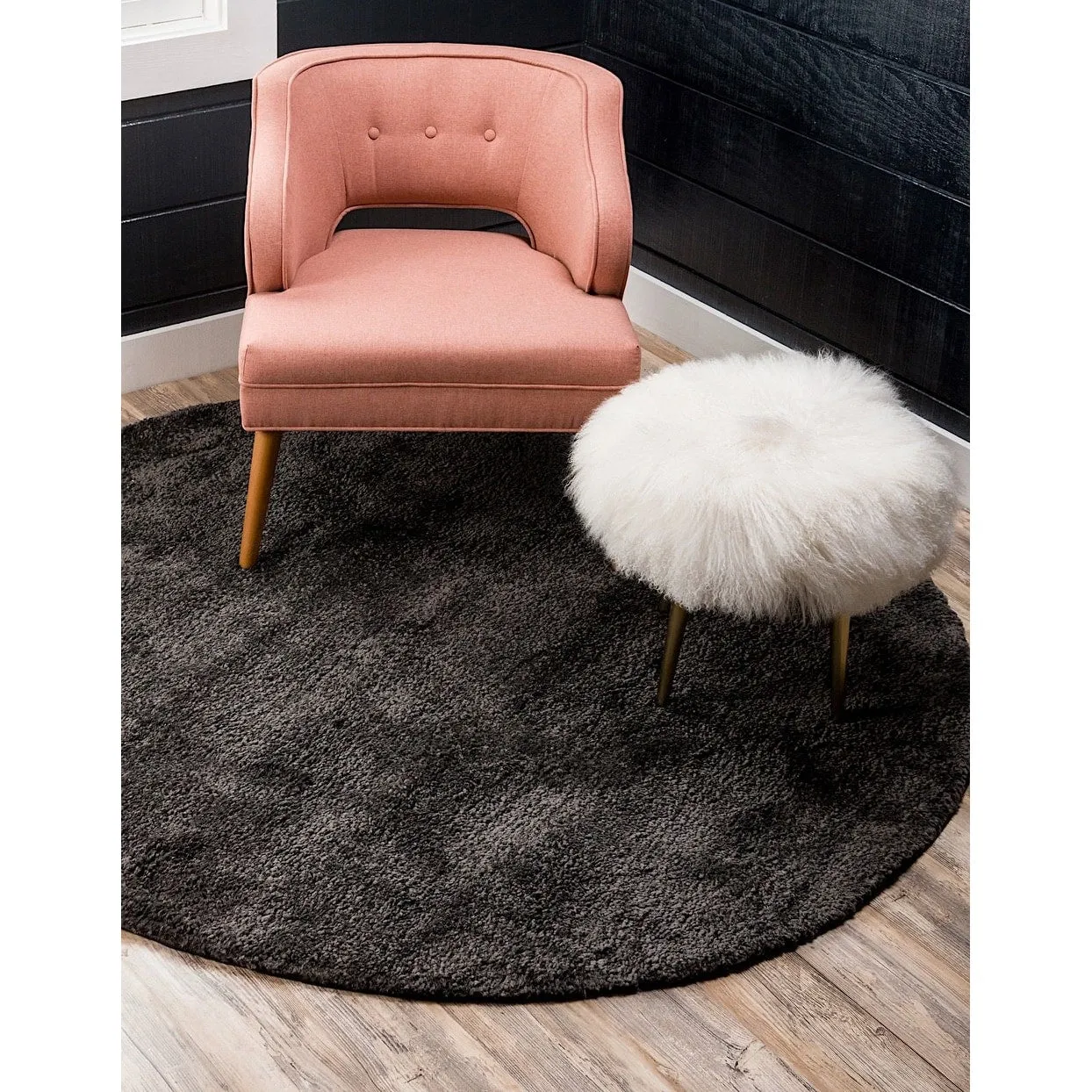 Solid/Striped Zoit Collection Area Rug