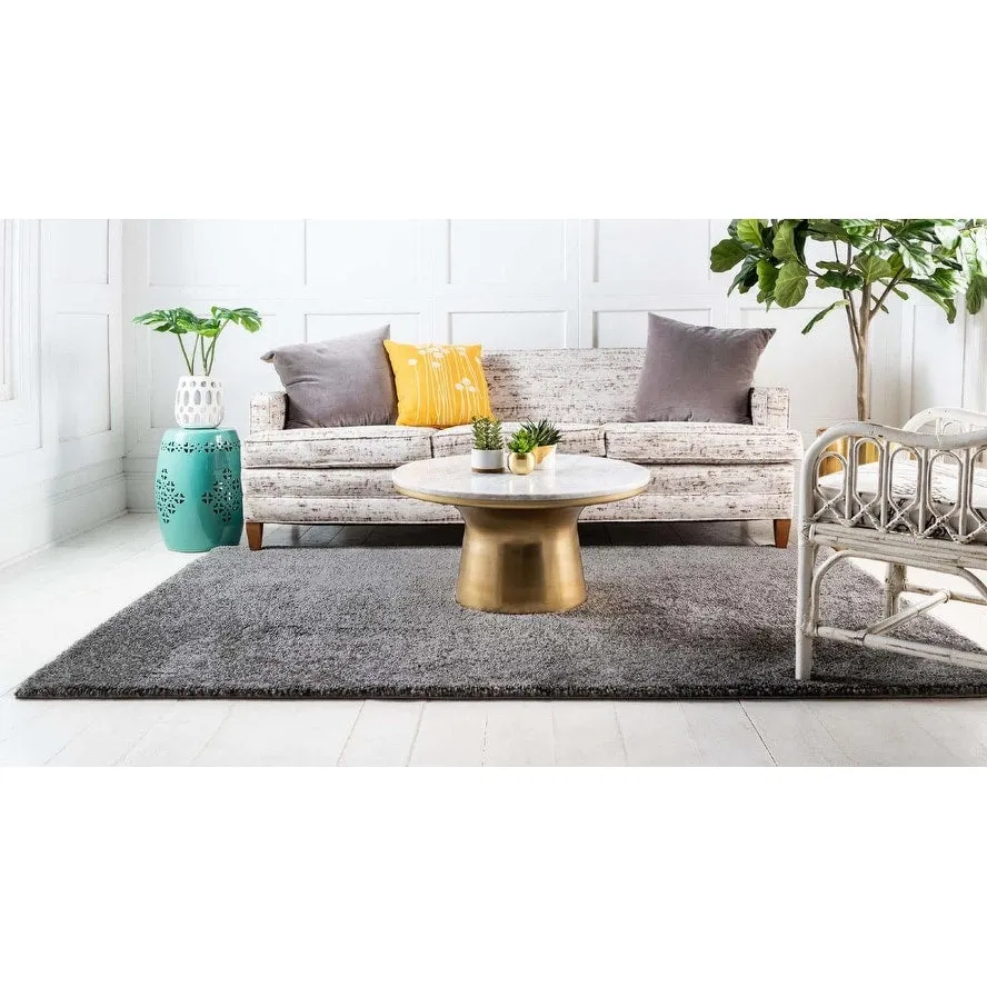 Solid/Striped Zoit Collection Area Rug