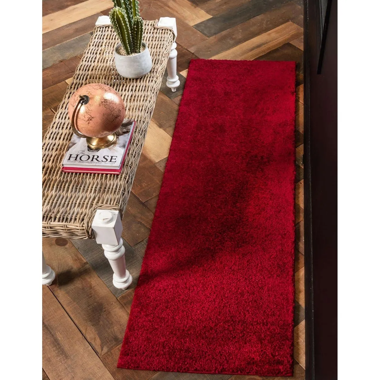 Solid/Striped Zoit Collection Area Rug