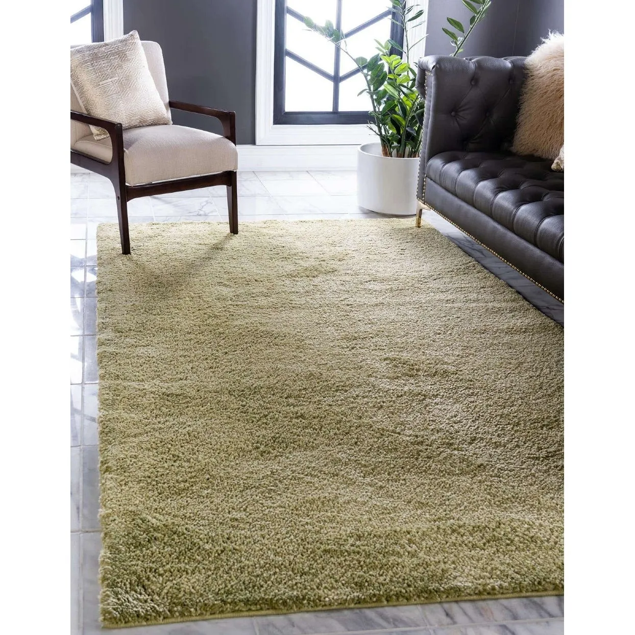 Solid/Striped Zoit Collection Area Rug