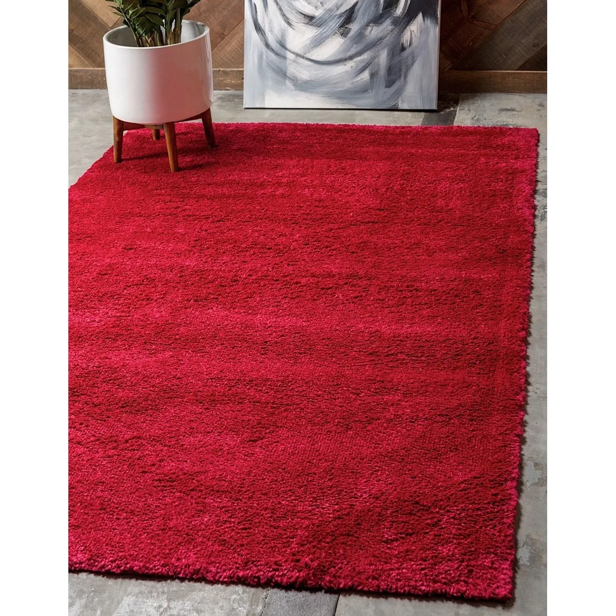 Solid/Striped Zoit Collection Area Rug