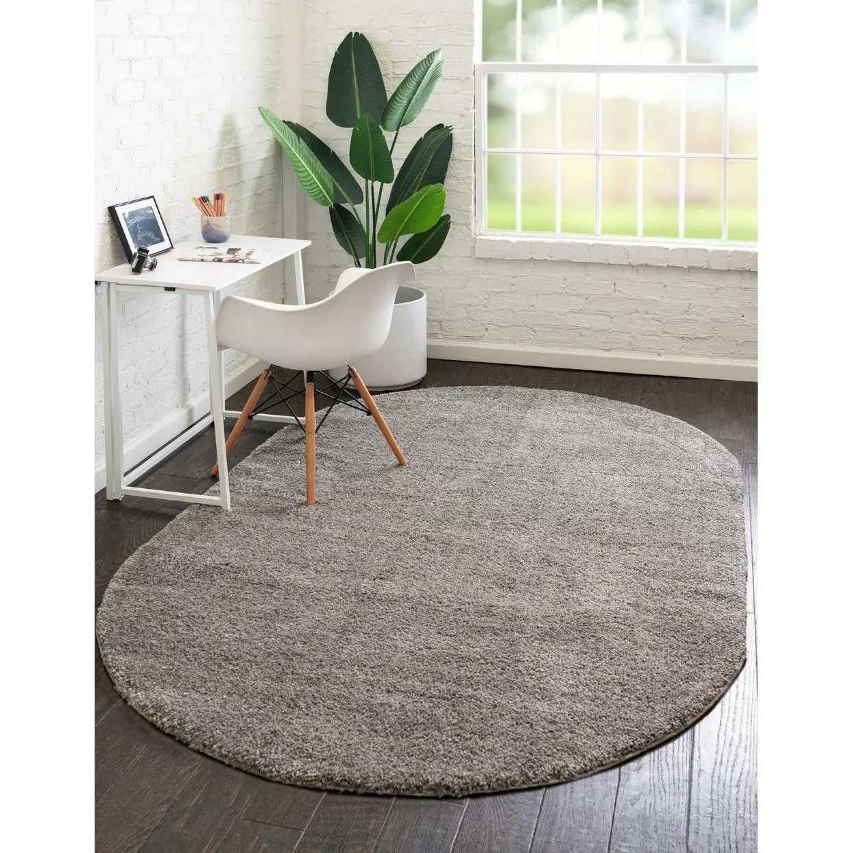 Solid/Striped Zoit Collection Area Rug