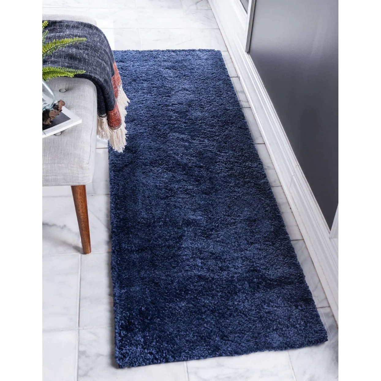 Solid/Striped Zoit Collection Area Rug