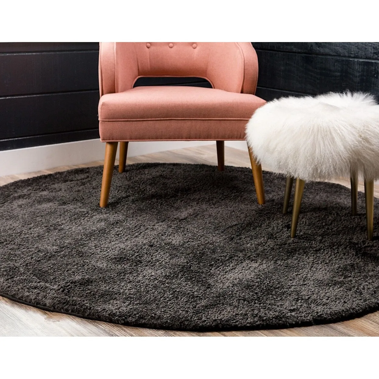 Solid/Striped Zoit Collection Area Rug