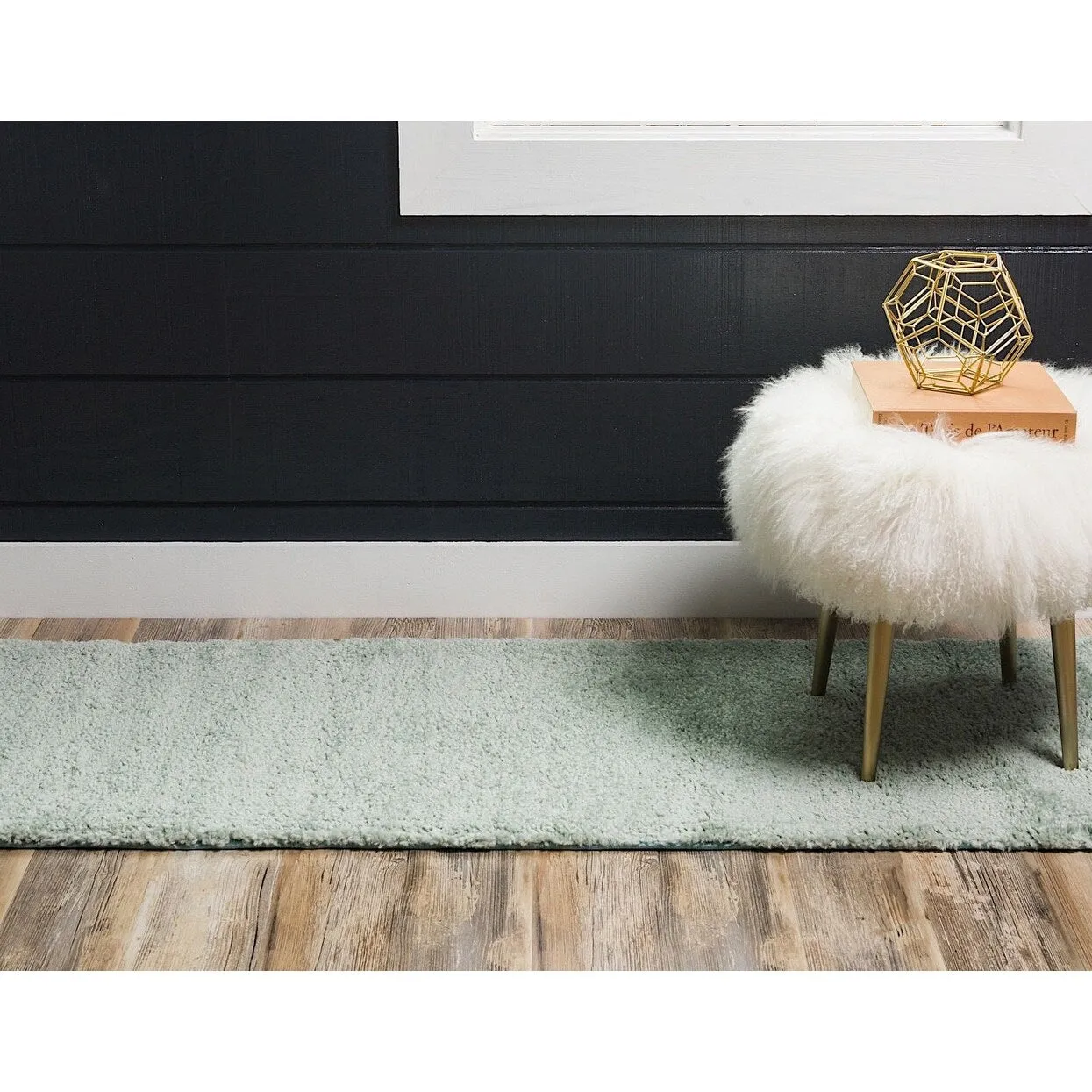Solid/Striped Zoit Collection Area Rug