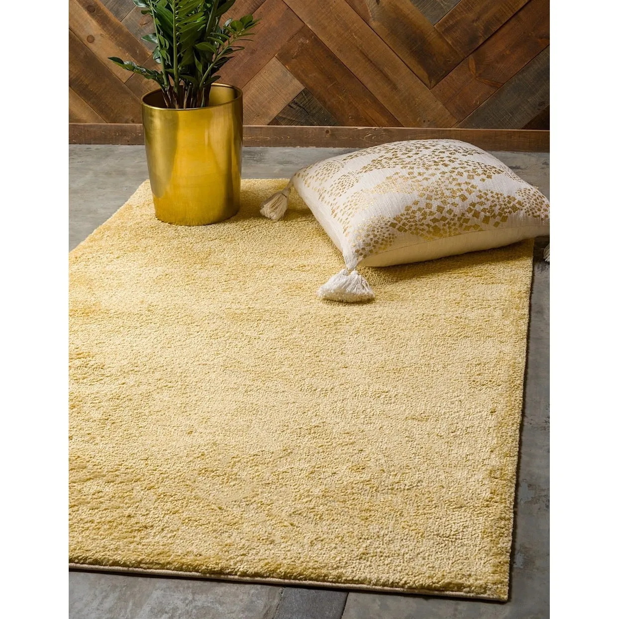 Solid/Striped Zoit Collection Area Rug