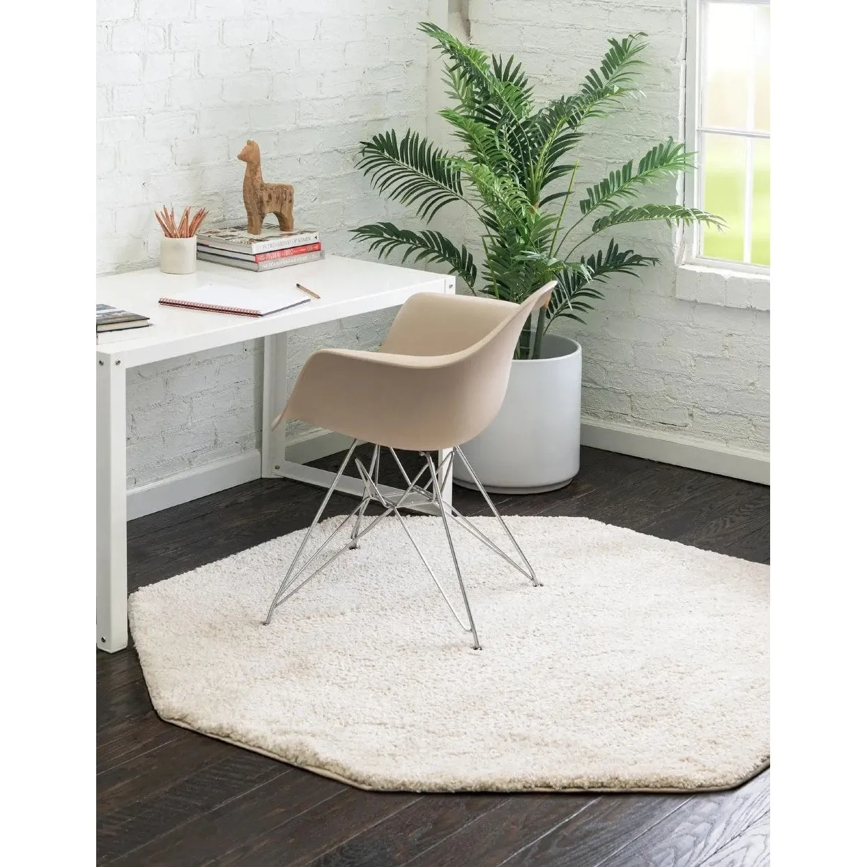 Solid/Striped Zoit Collection Area Rug