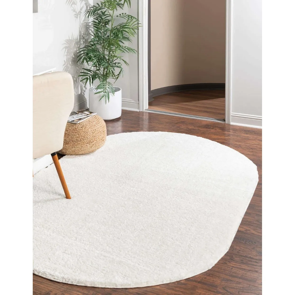 Solid/Striped Zoit Collection Area Rug