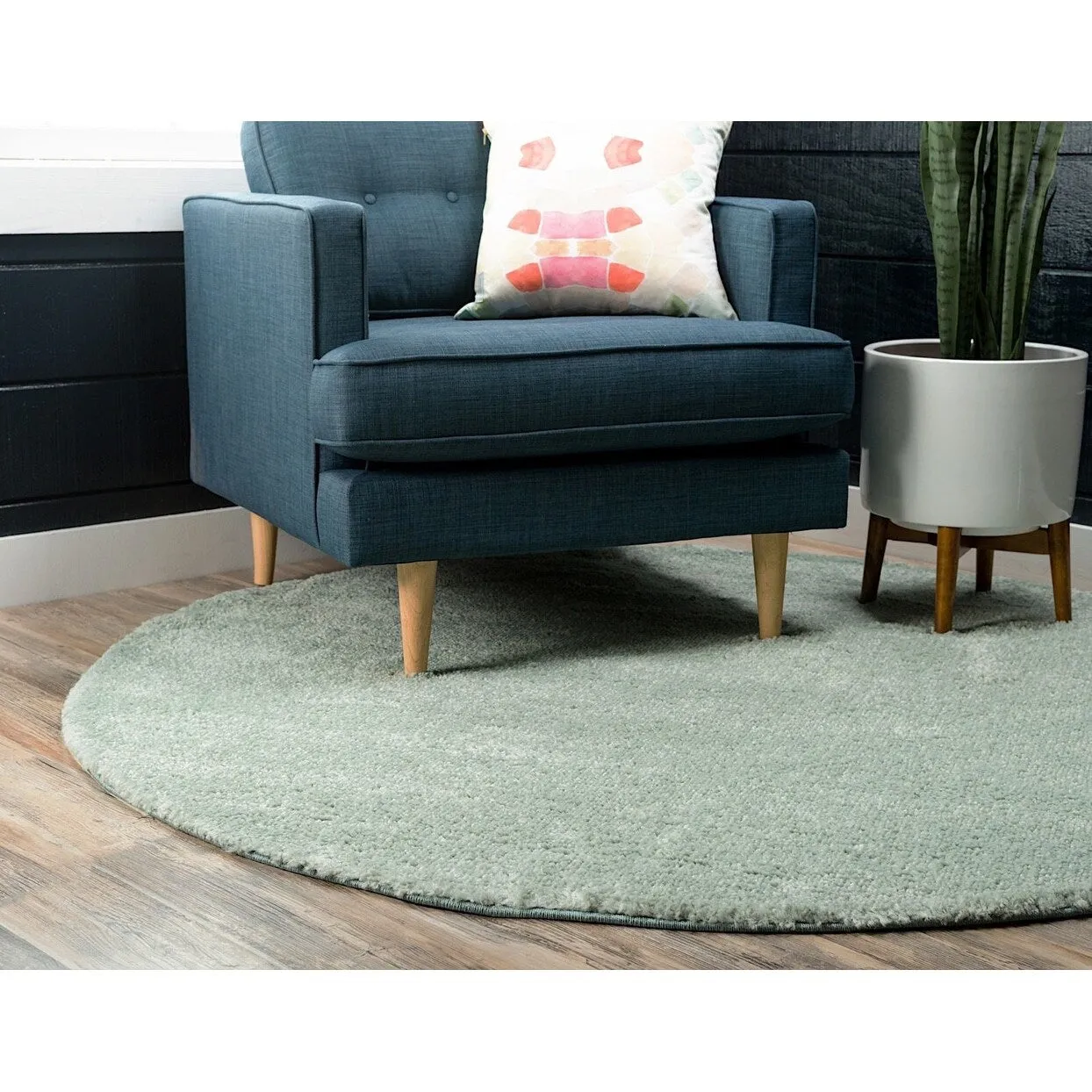 Solid/Striped Zoit Collection Area Rug