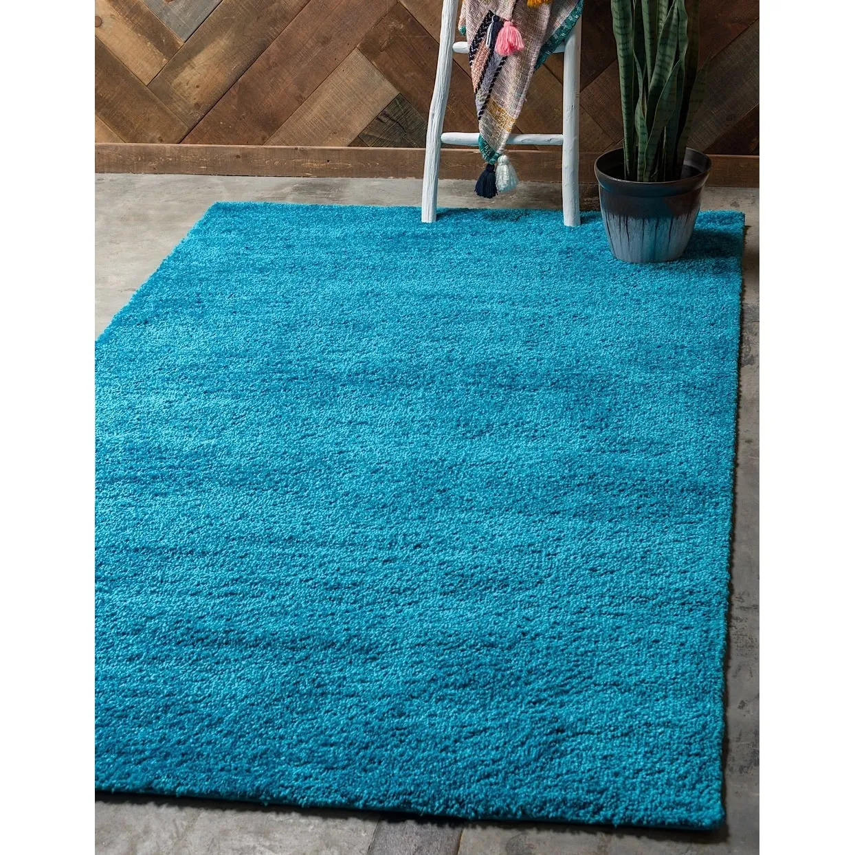 Solid/Striped Zoit Collection Area Rug