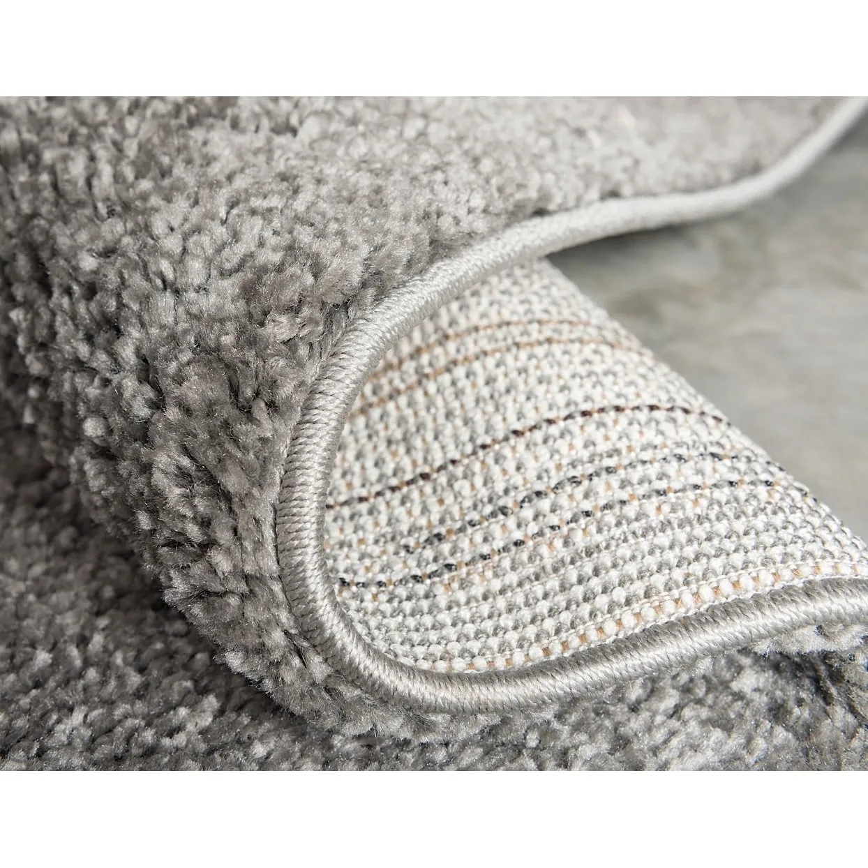 Solid/Striped Zoit Collection Area Rug