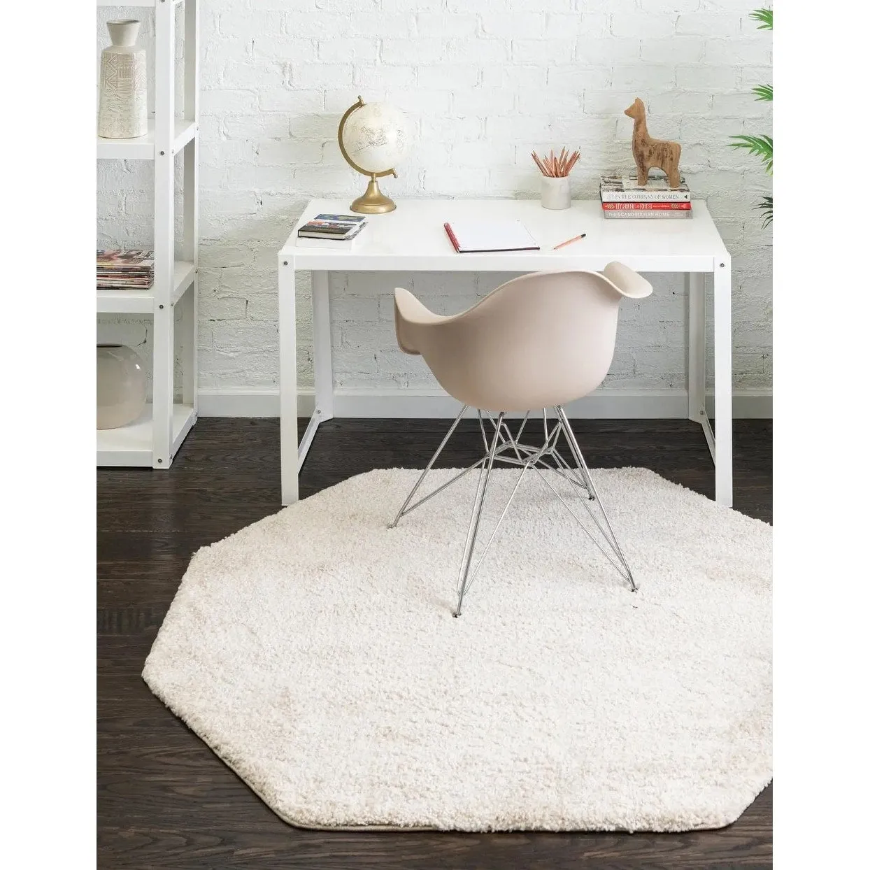 Solid/Striped Zoit Collection Area Rug