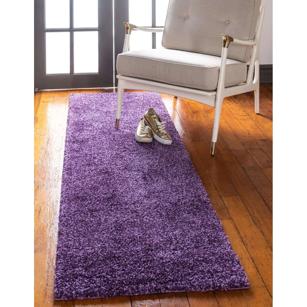Solid/Striped Zoit Collection Area Rug