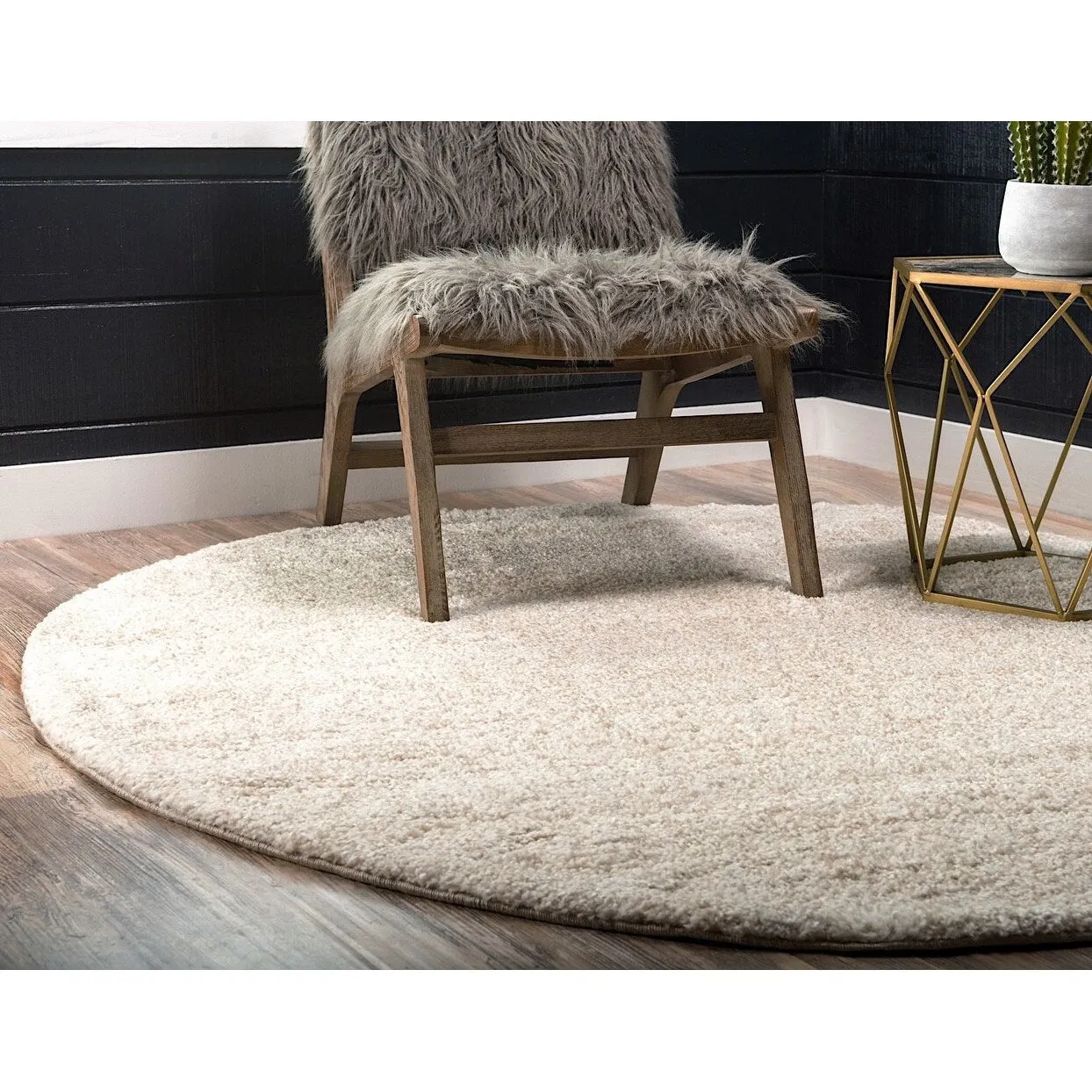 Solid/Striped Zoit Collection Area Rug