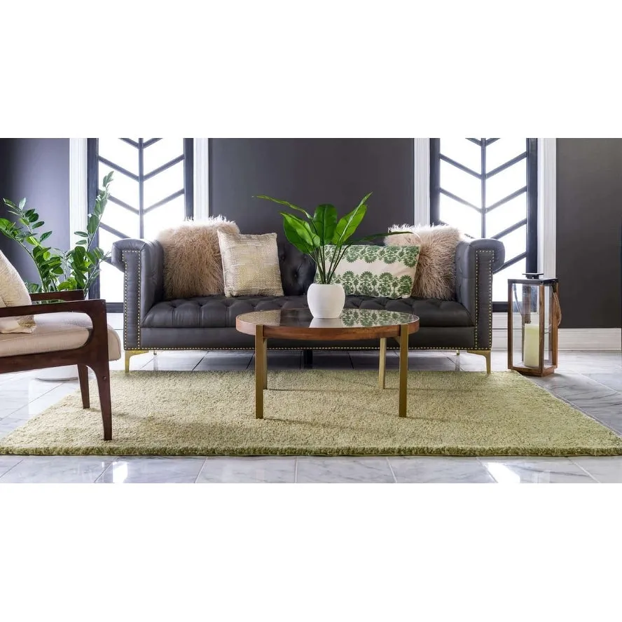 Solid/Striped Zoit Collection Area Rug