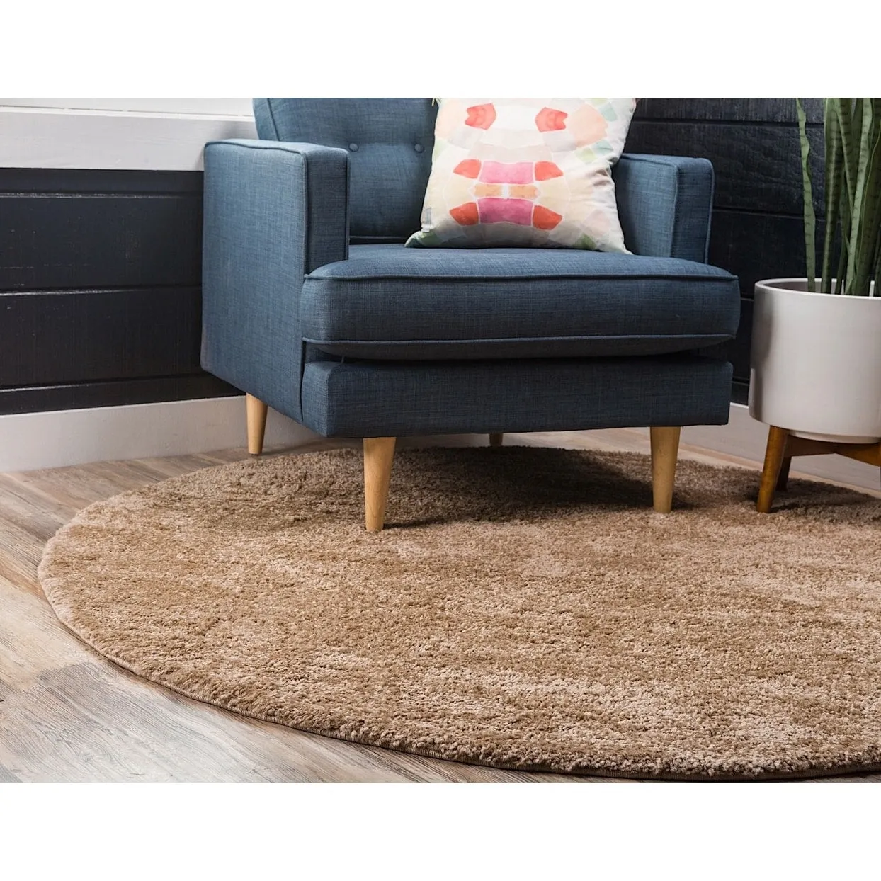 Solid/Striped Zoit Collection Area Rug