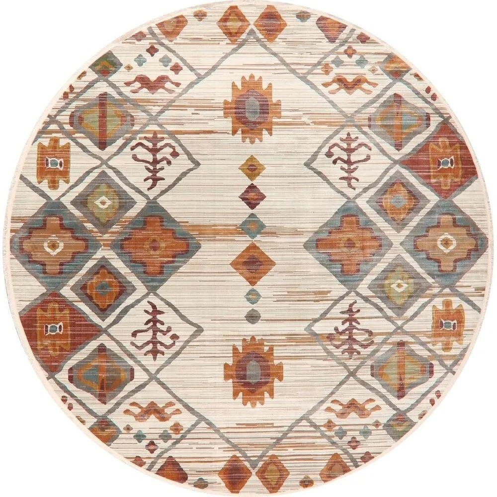 Southwest Distressed Geometric Vintage Style Turkish Area Rugs Bedroom