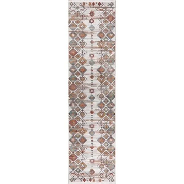 Southwest Distressed Geometric Vintage Style Turkish Area Rugs Bedroom