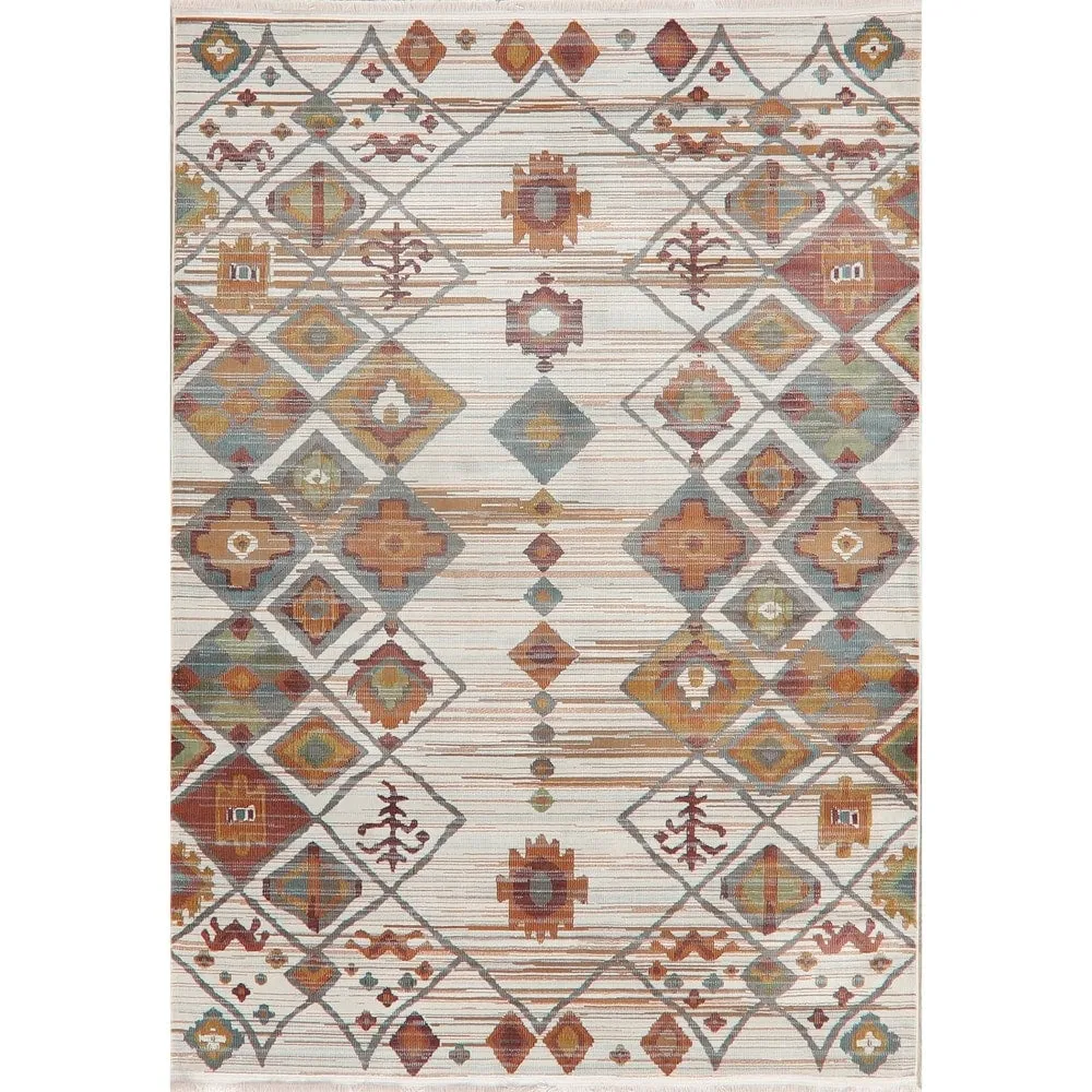 Southwest Distressed Geometric Vintage Style Turkish Area Rugs Bedroom