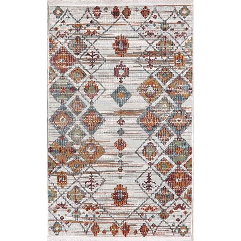 Southwest Distressed Geometric Vintage Style Turkish Area Rugs Bedroom
