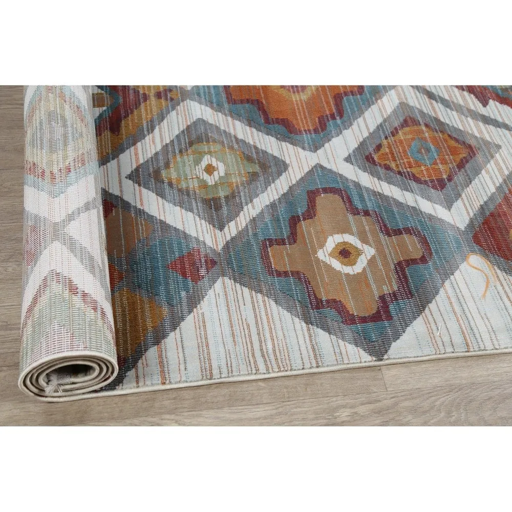 Southwest Distressed Geometric Vintage Style Turkish Area Rugs Bedroom