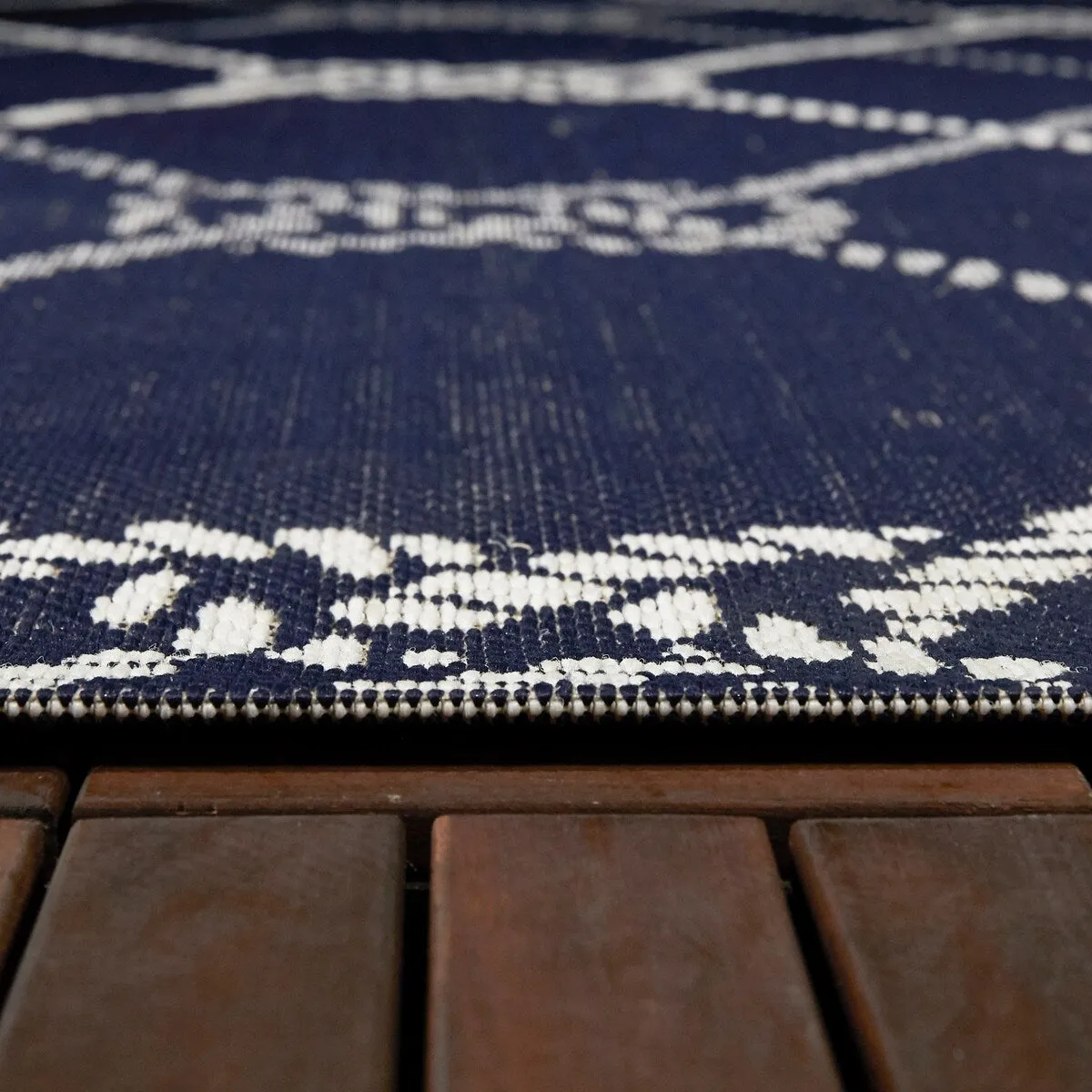 Spence Nautical Trellis Indoor/Outdoor Area Rug
