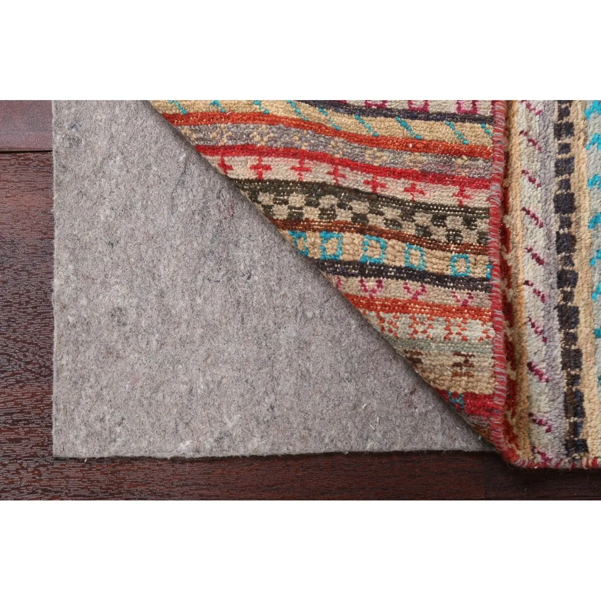 Striped Gabbeh Kashkoli Oriental Runner Rug Wool Hand-knotted Carpet - 2'8 x 9'10