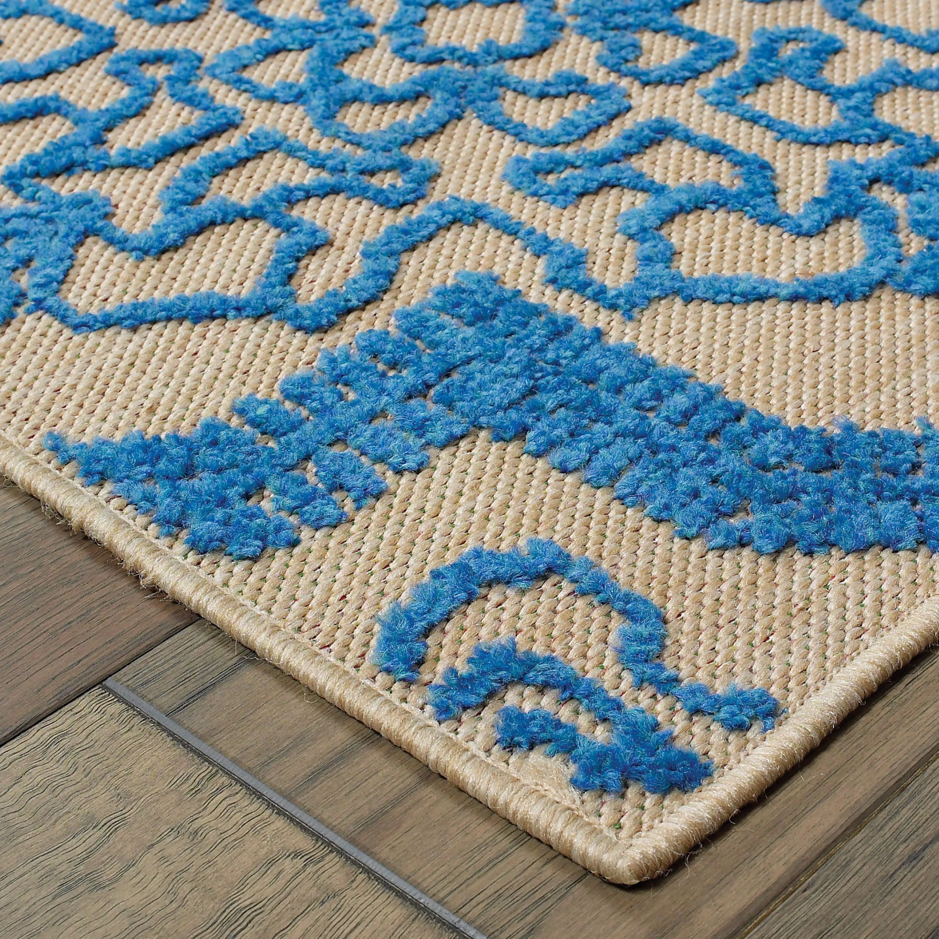 Style Haven Cara Mixed Pile Floral Medallions Indoor/ Outdoor Area Rug