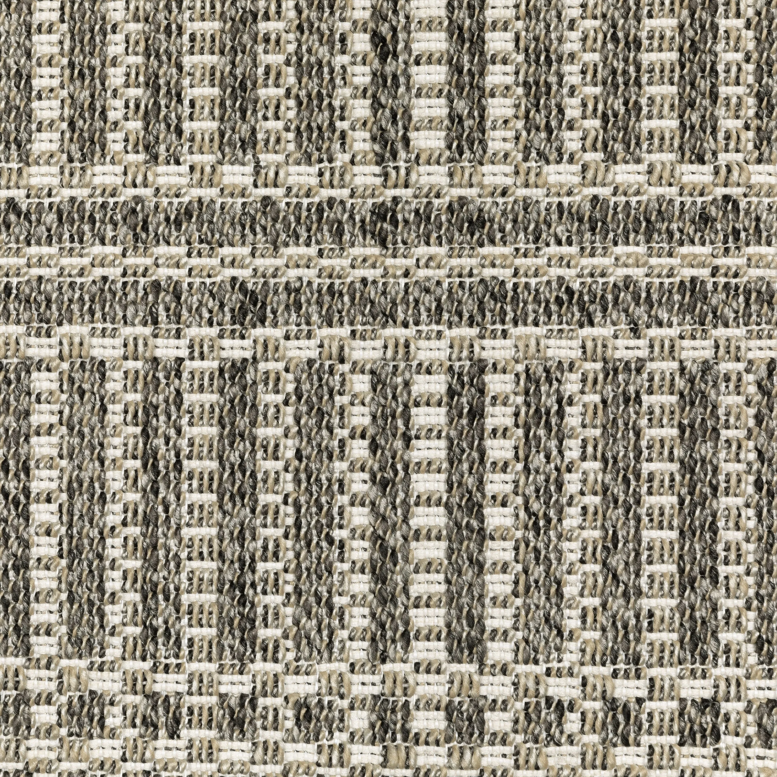 Style Haven Grayton Geometric Lines Beige/ Black Indoor-Outdoor Fringe Edge Rug