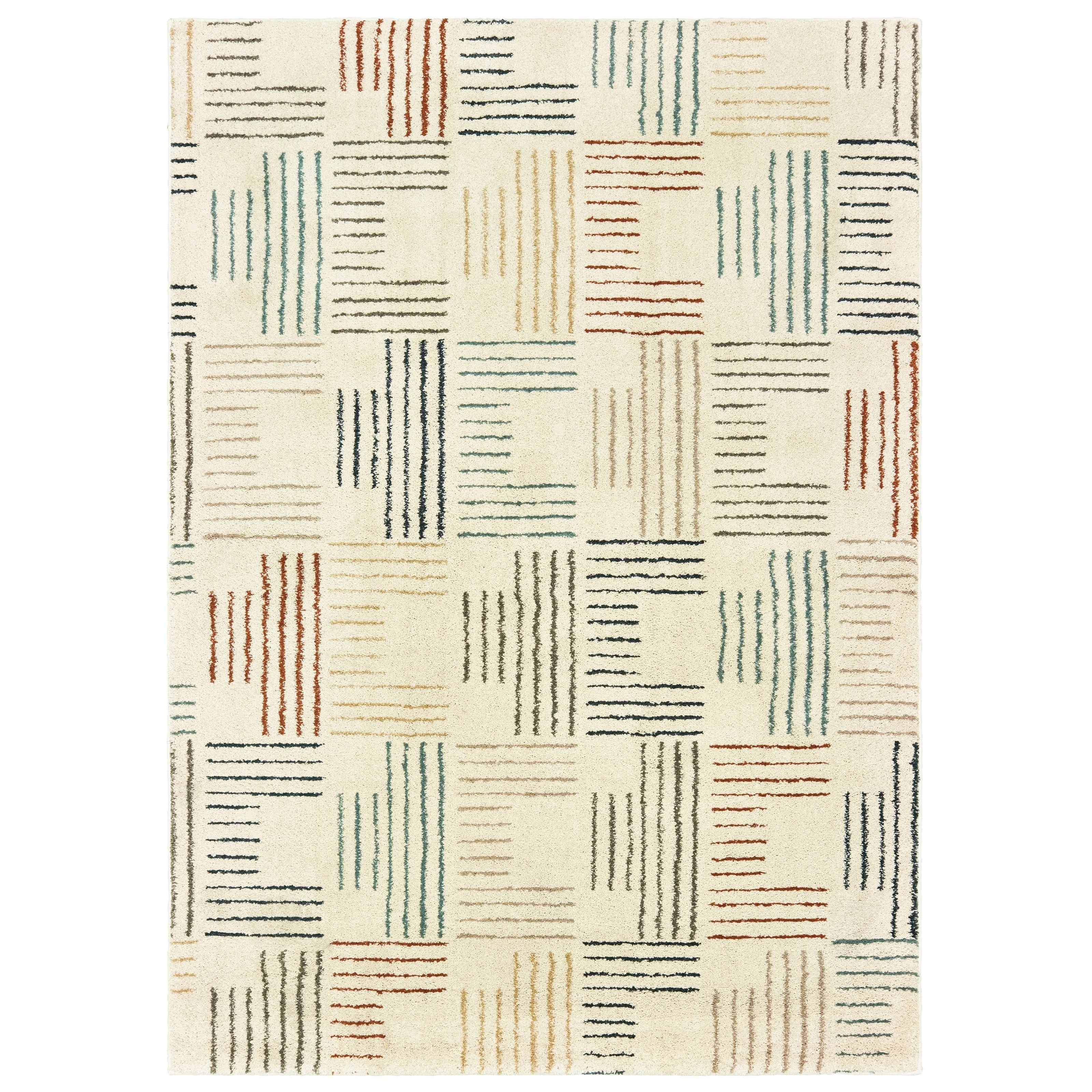 Style Haven Jelsa Striped Ivory/ Multi Area Rug