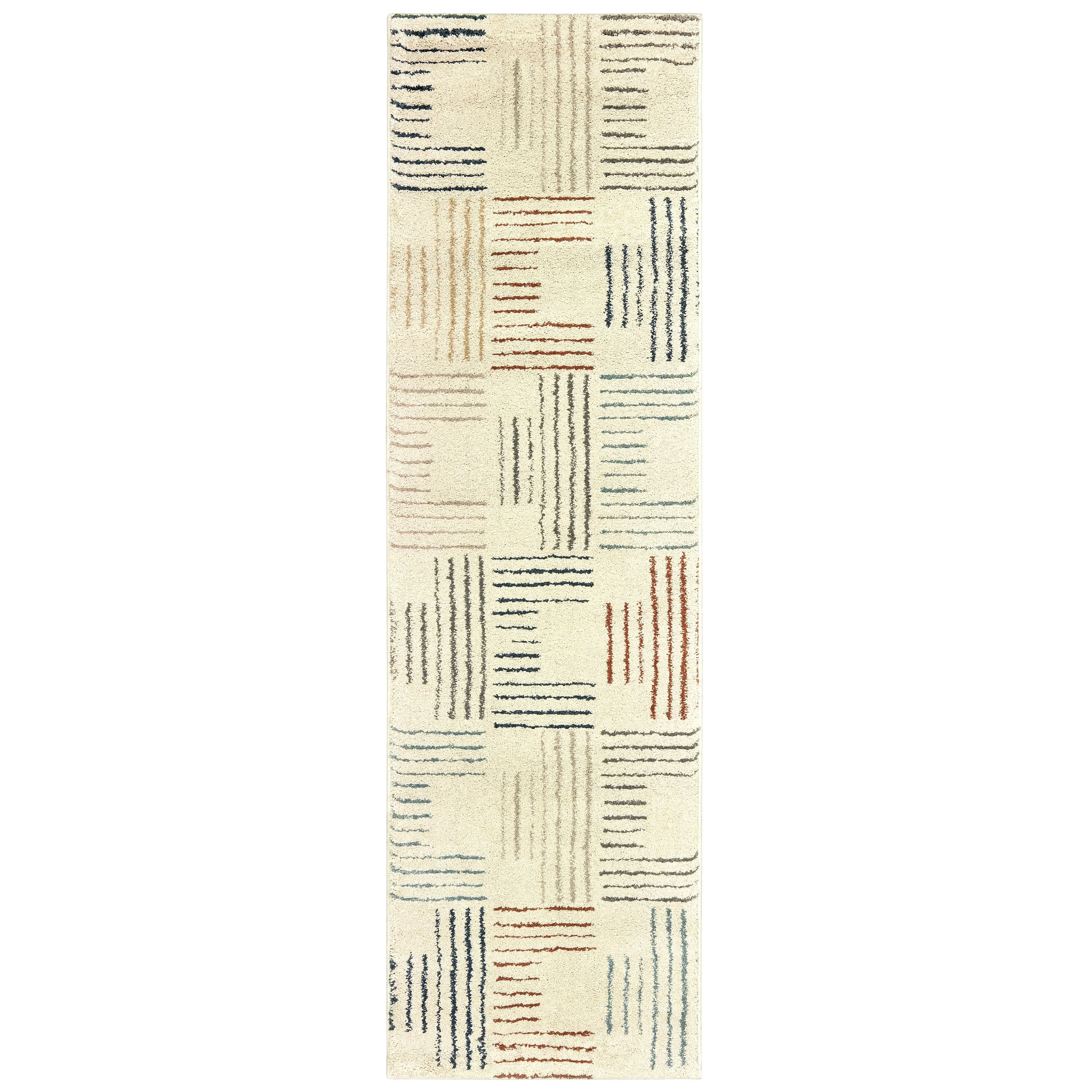Style Haven Jelsa Striped Ivory/ Multi Area Rug