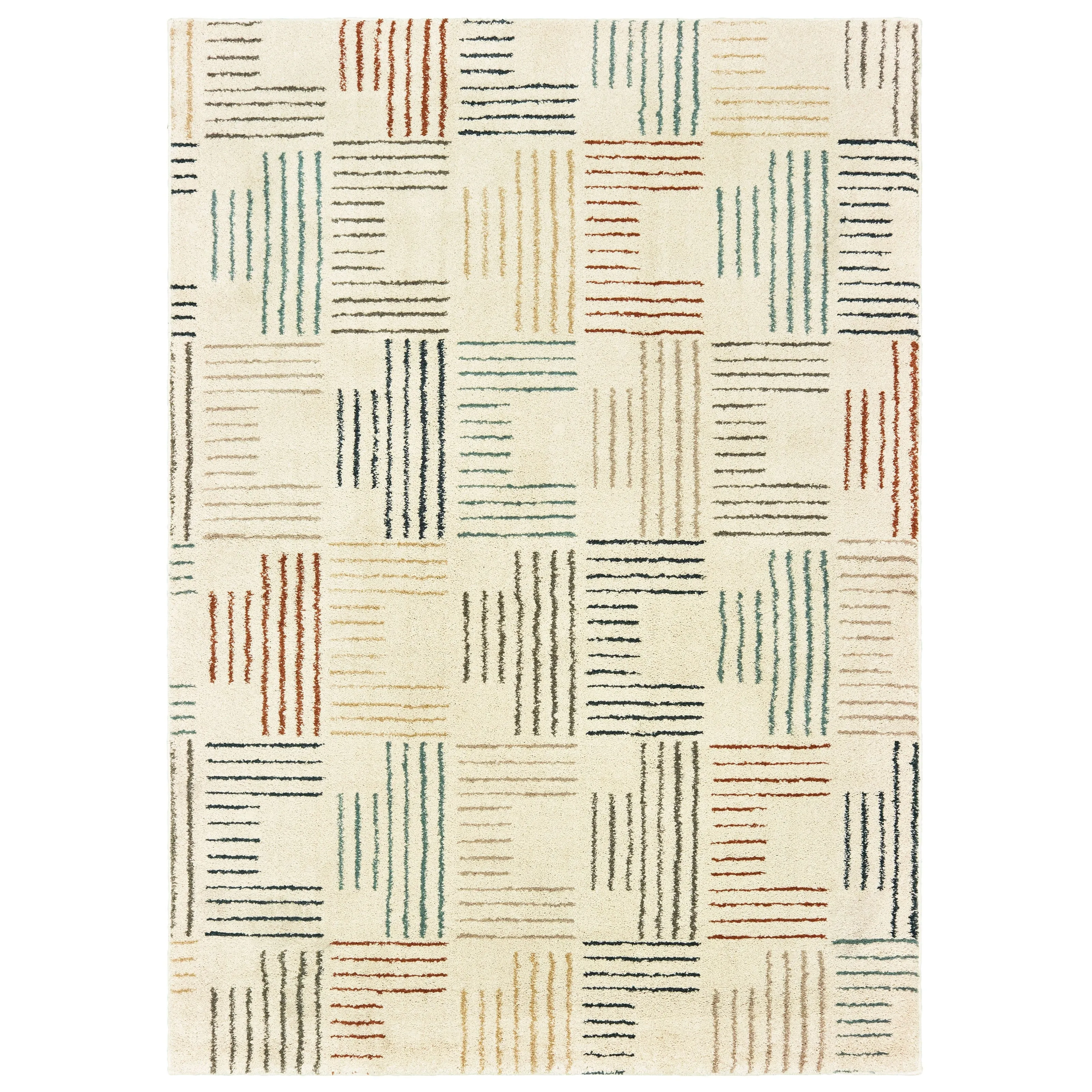 Style Haven Jelsa Striped Ivory/ Multi Area Rug