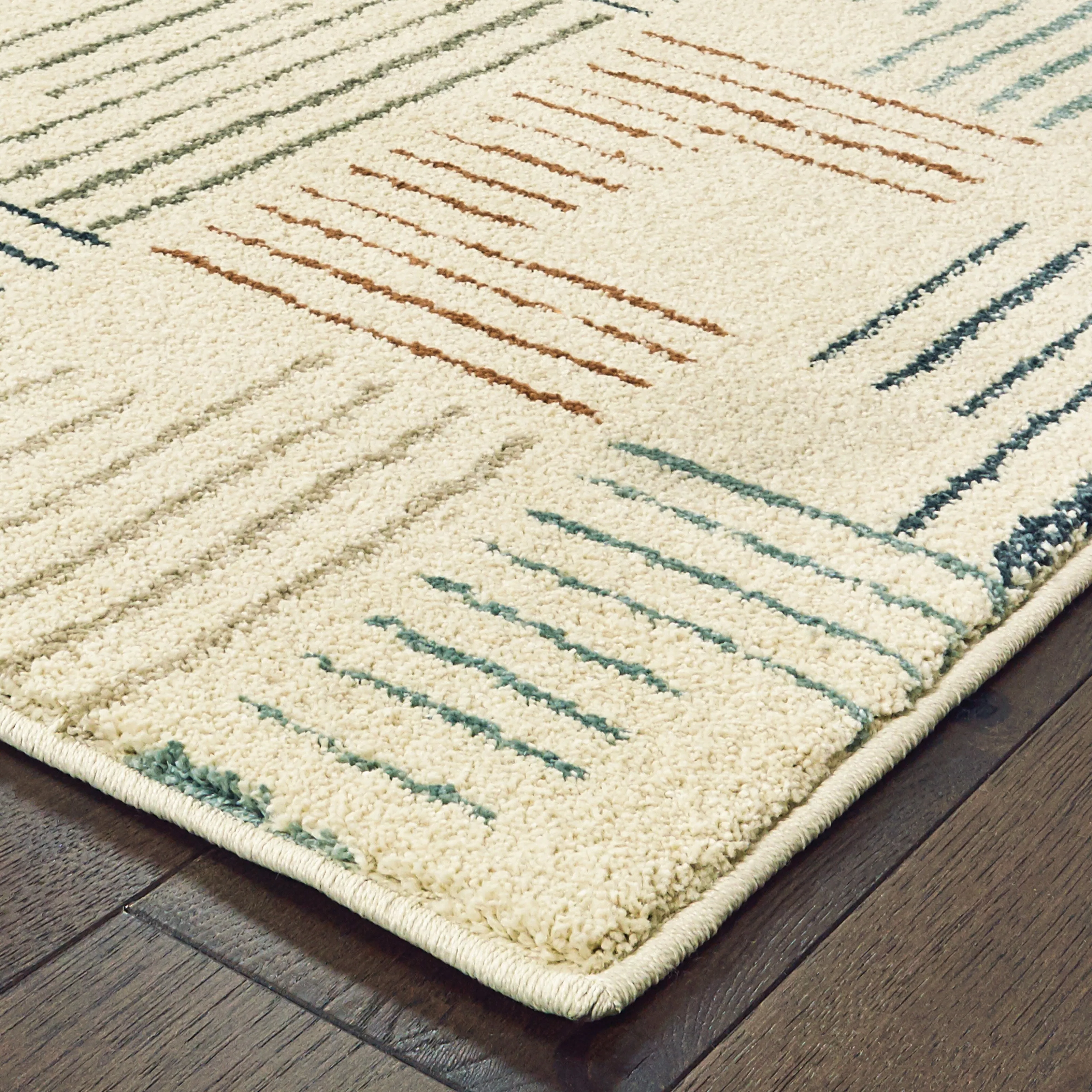 Style Haven Jelsa Striped Ivory/ Multi Area Rug